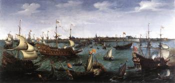 亨德裡尅 科內利斯 維姆 The Arrival at Vlissingen of the Elector Palatinate Frederic